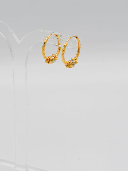 22Ct Gold Two Tone Ball Bali - Roop Darshan