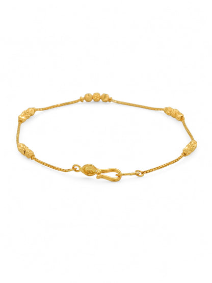 22ct Gold Ball Ladies Bracelet
