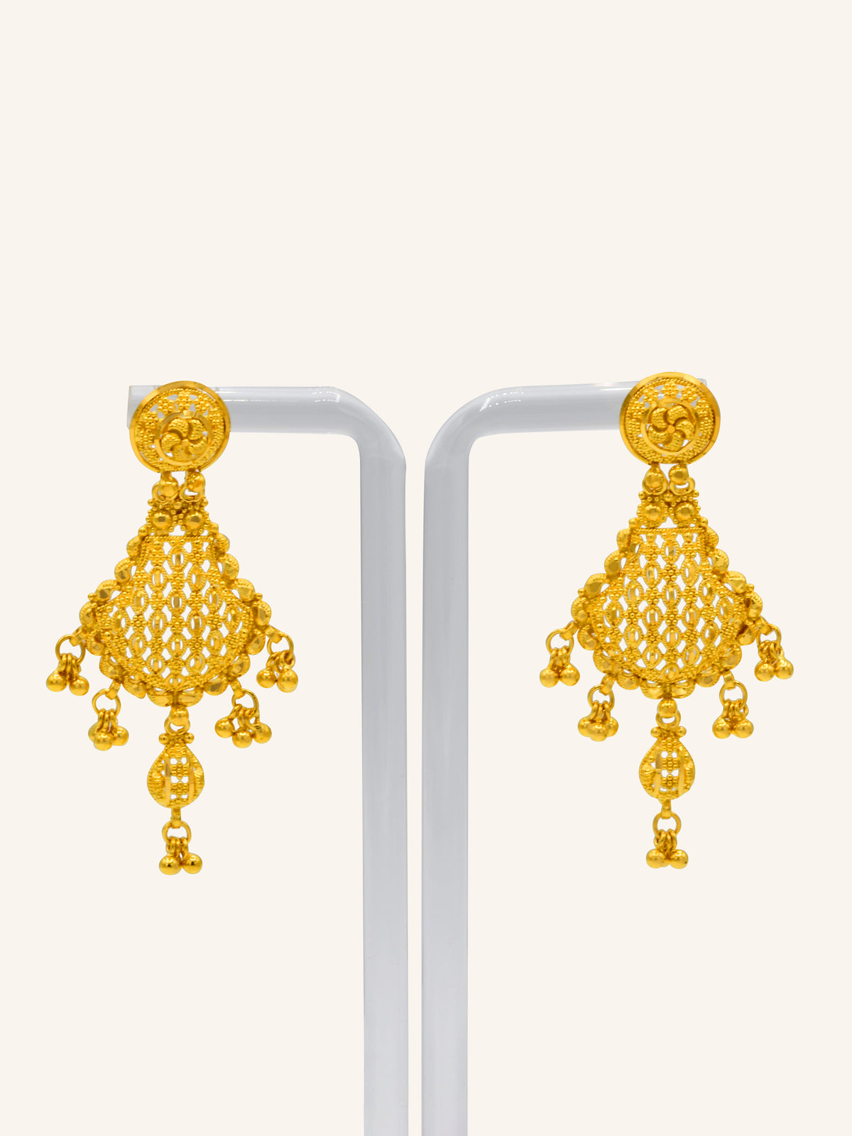 22ct Gold Necklace Set 61.64 GMS - Roop Darshan