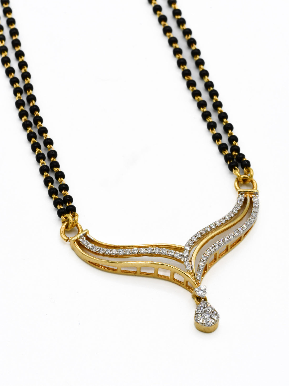 18ct Gold Diamond Mangal Sutra - Roop Darshan