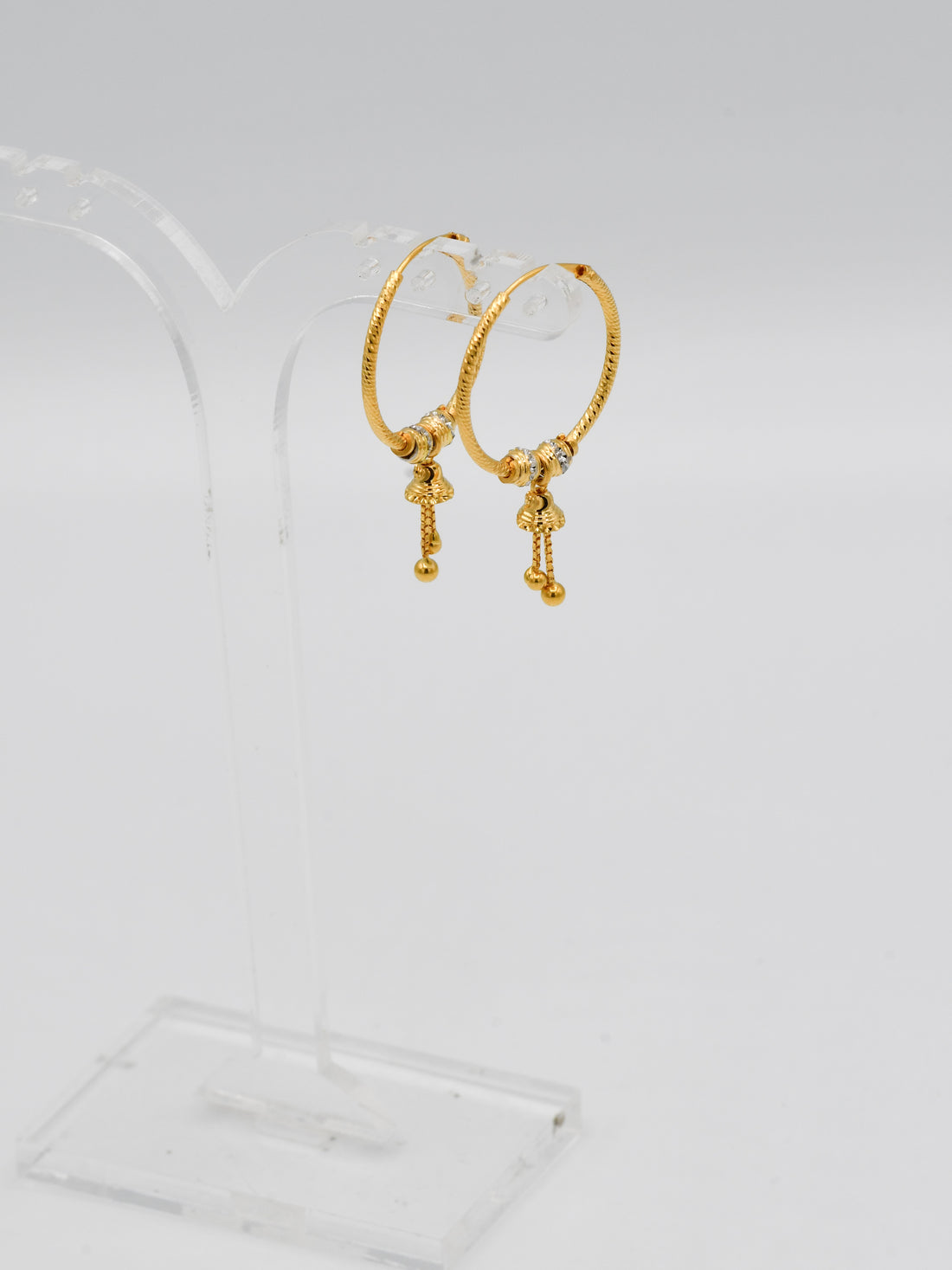 22ct Gold Two Tone Ball Bali - Roop Darshan