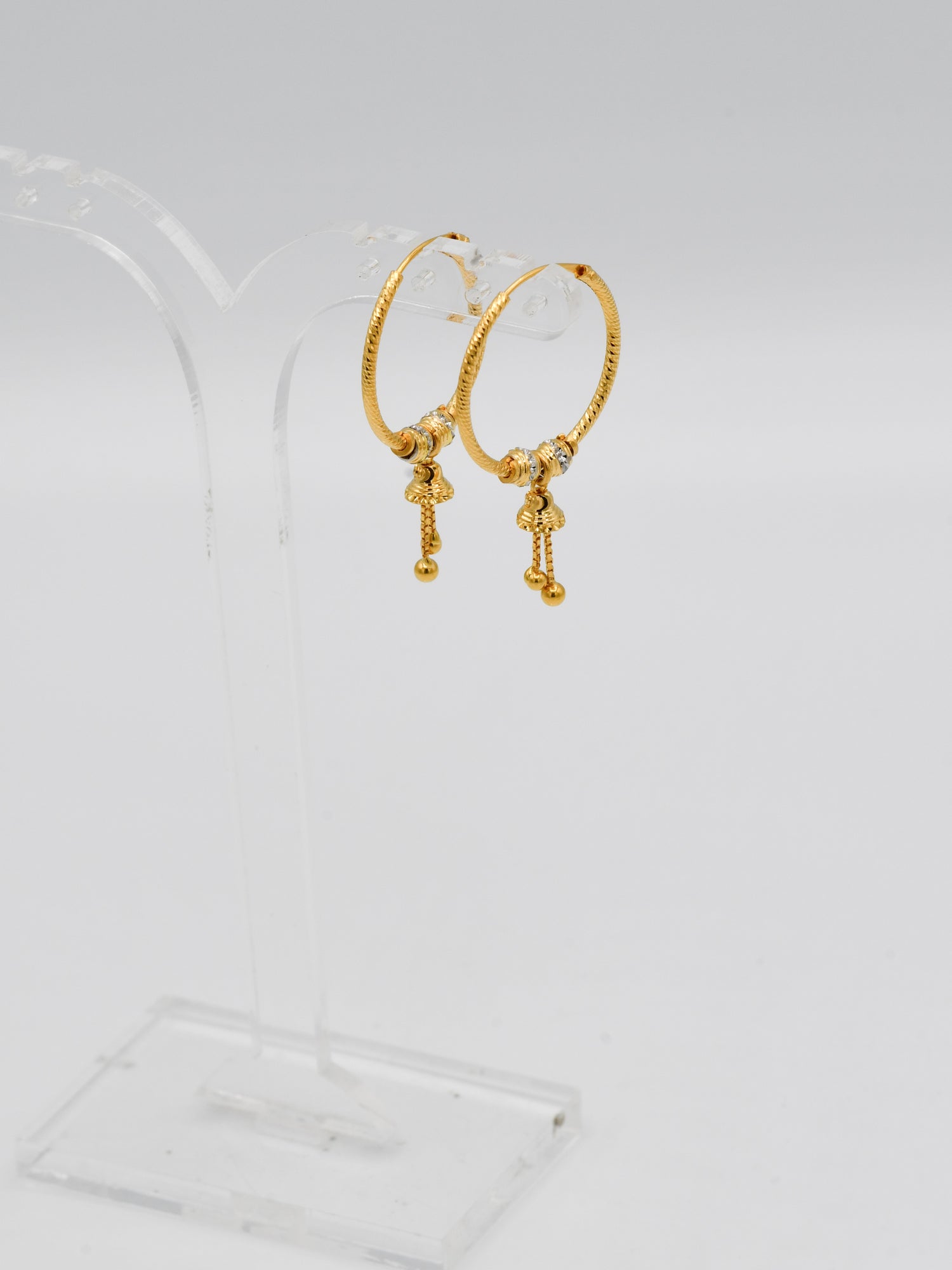 22ct Gold Two Tone Ball Bali - Roop Darshan