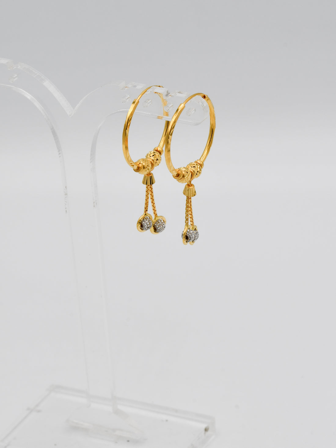 22ct Gold Two Tone Ball Bali - Roop Darshan