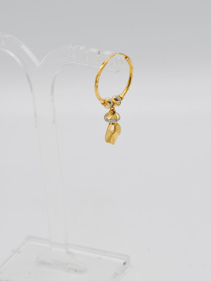 22ct Gold Two Tone Ball Bali - Roop Darshan