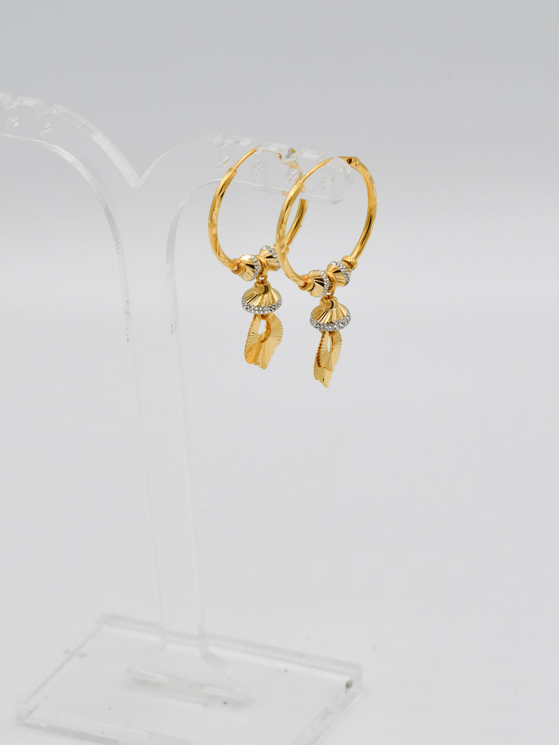 22ct Gold Two Tone Ball Bali - Roop Darshan