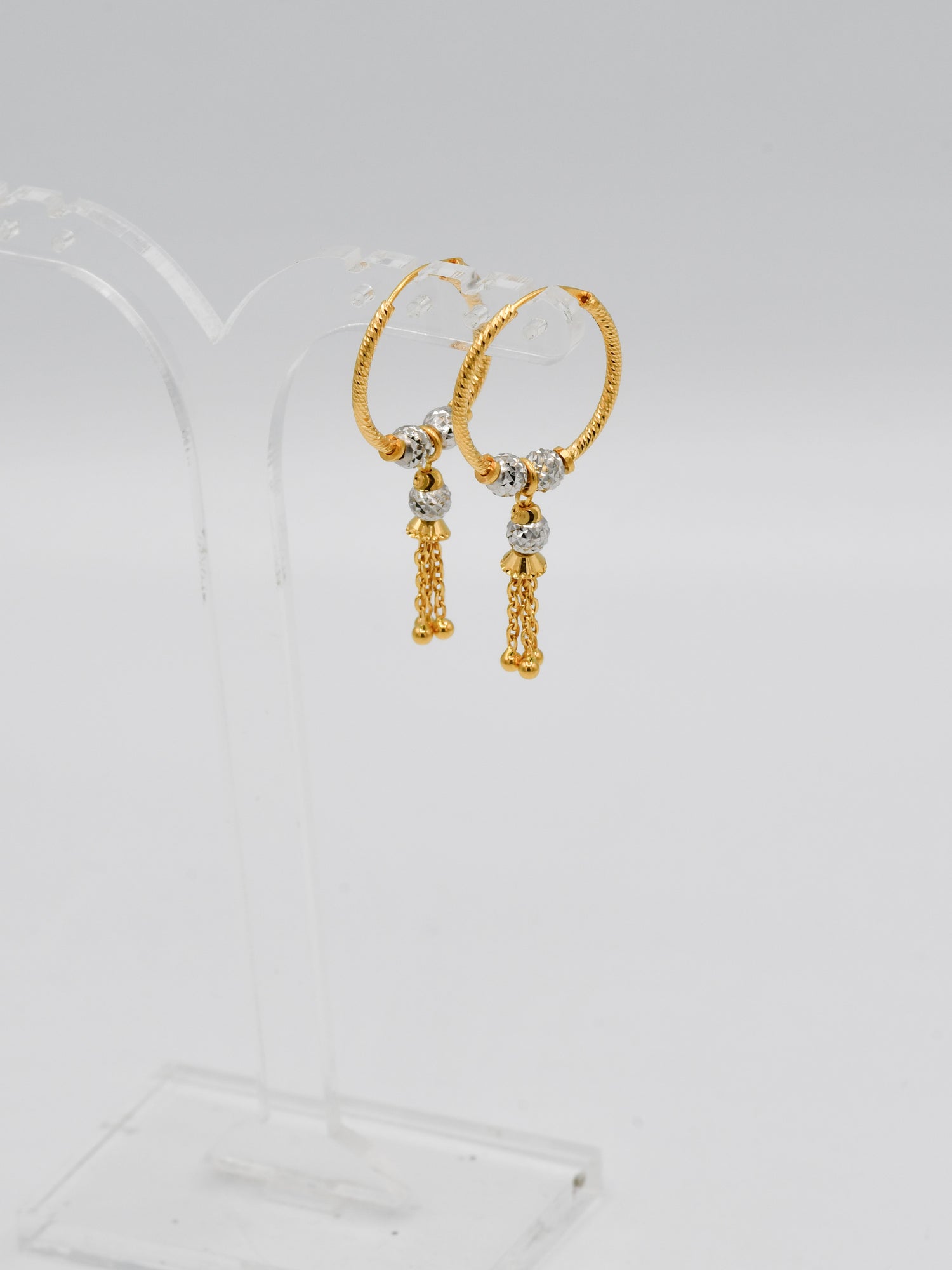 22ct Gold Two Tone Ball Bali - Roop Darshan