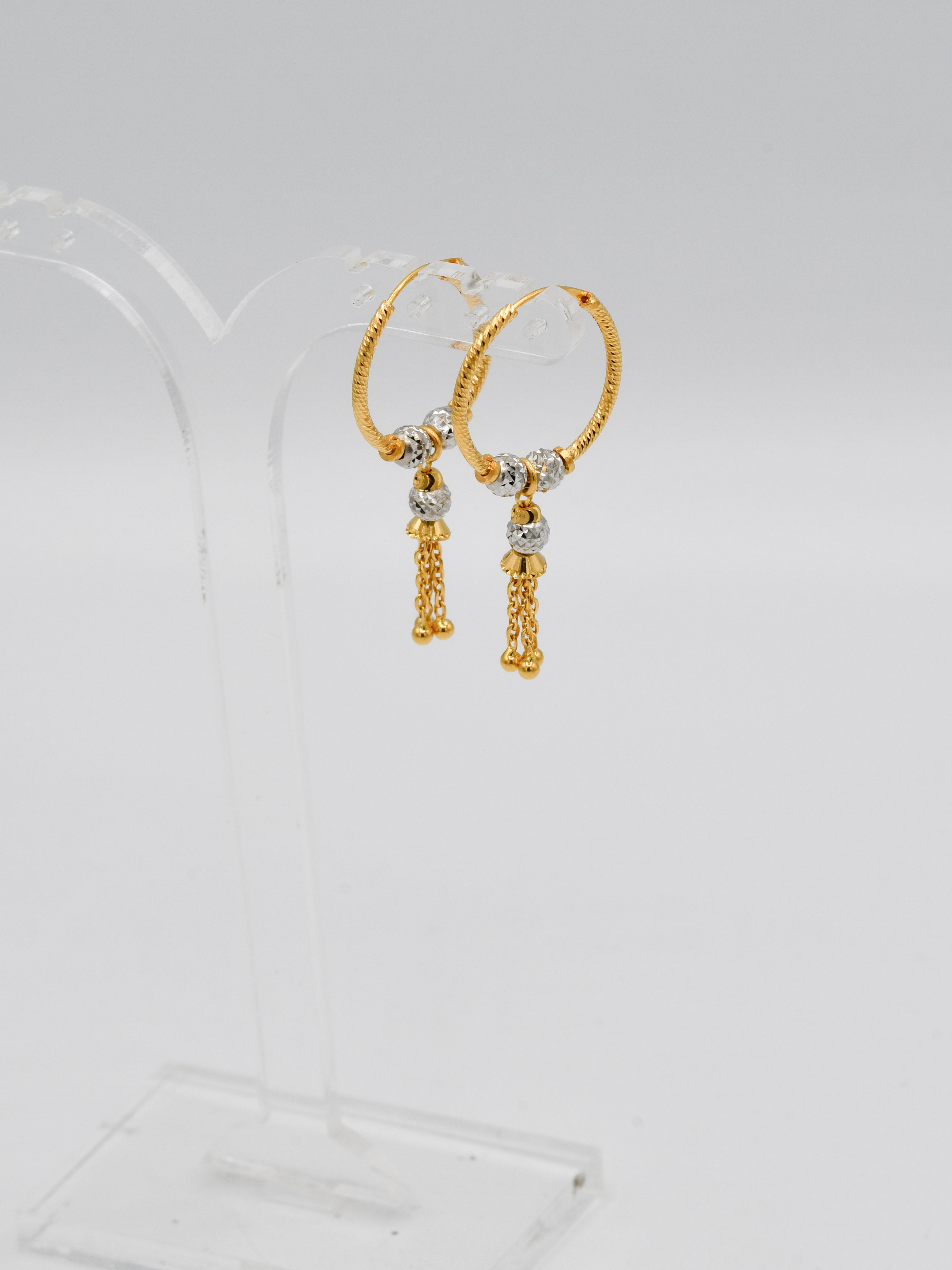 22ct Gold Two Tone Ball Bali - Roop Darshan