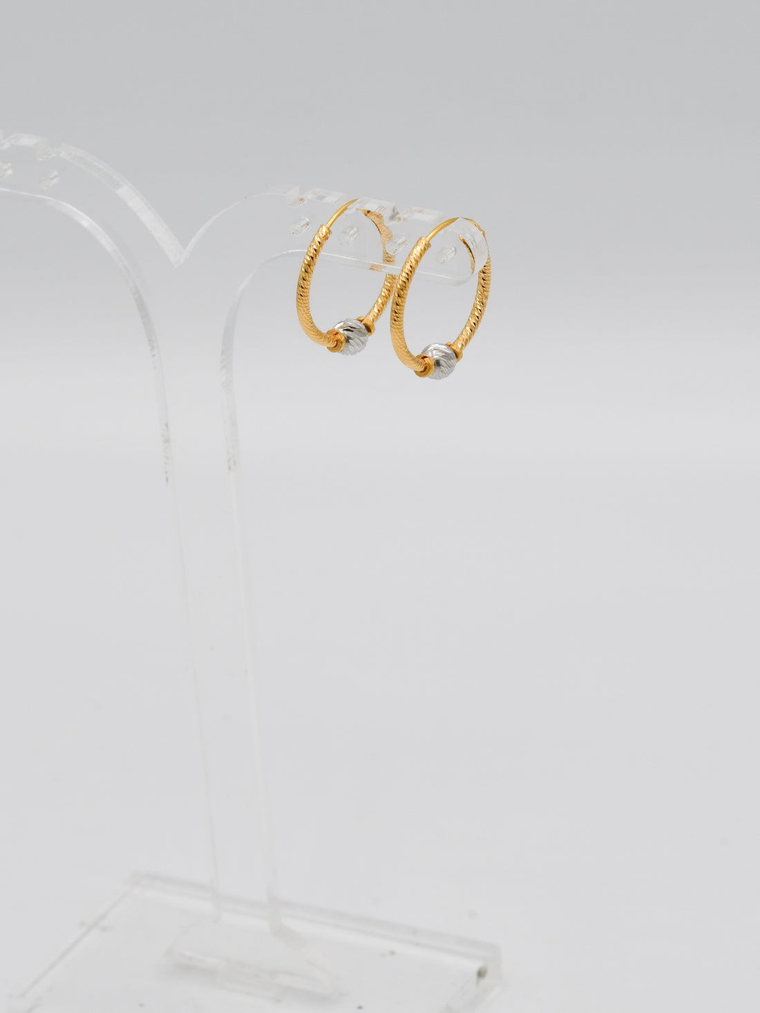 22ct Gold Two Tone Ball Bali - Roop Darshan