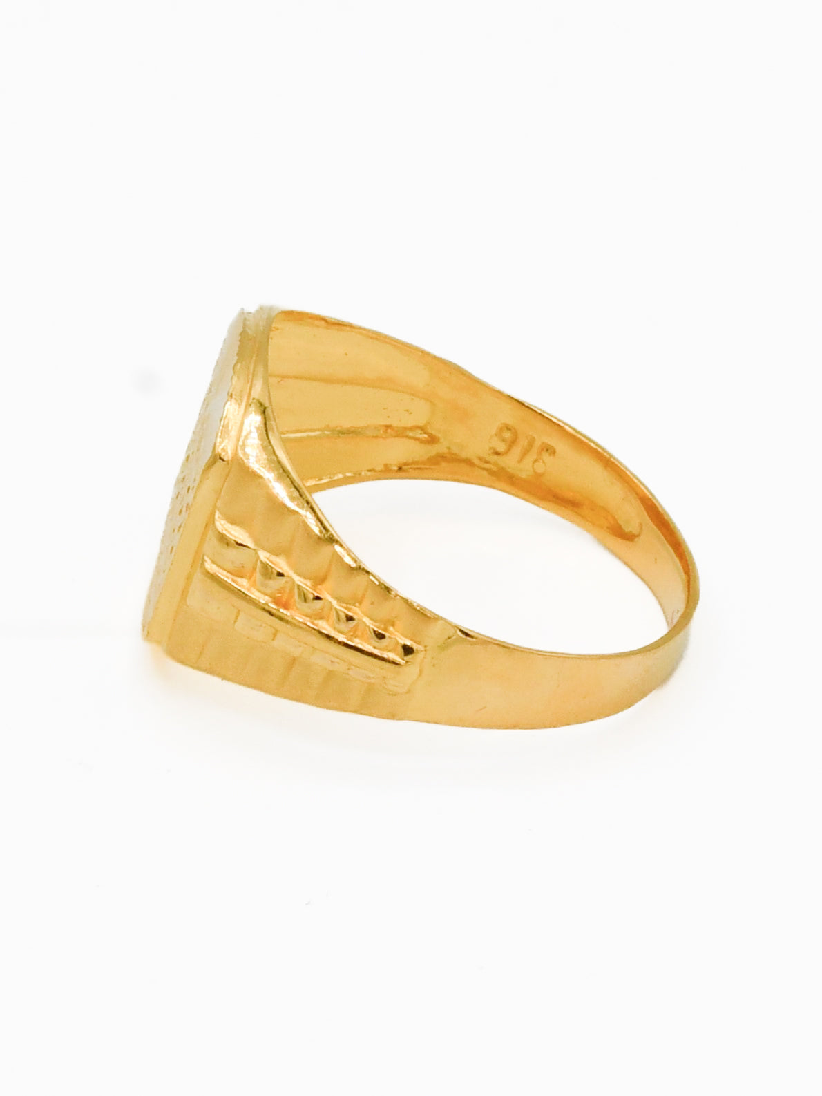 22ct Gold Mens Ring - Roop Darshan