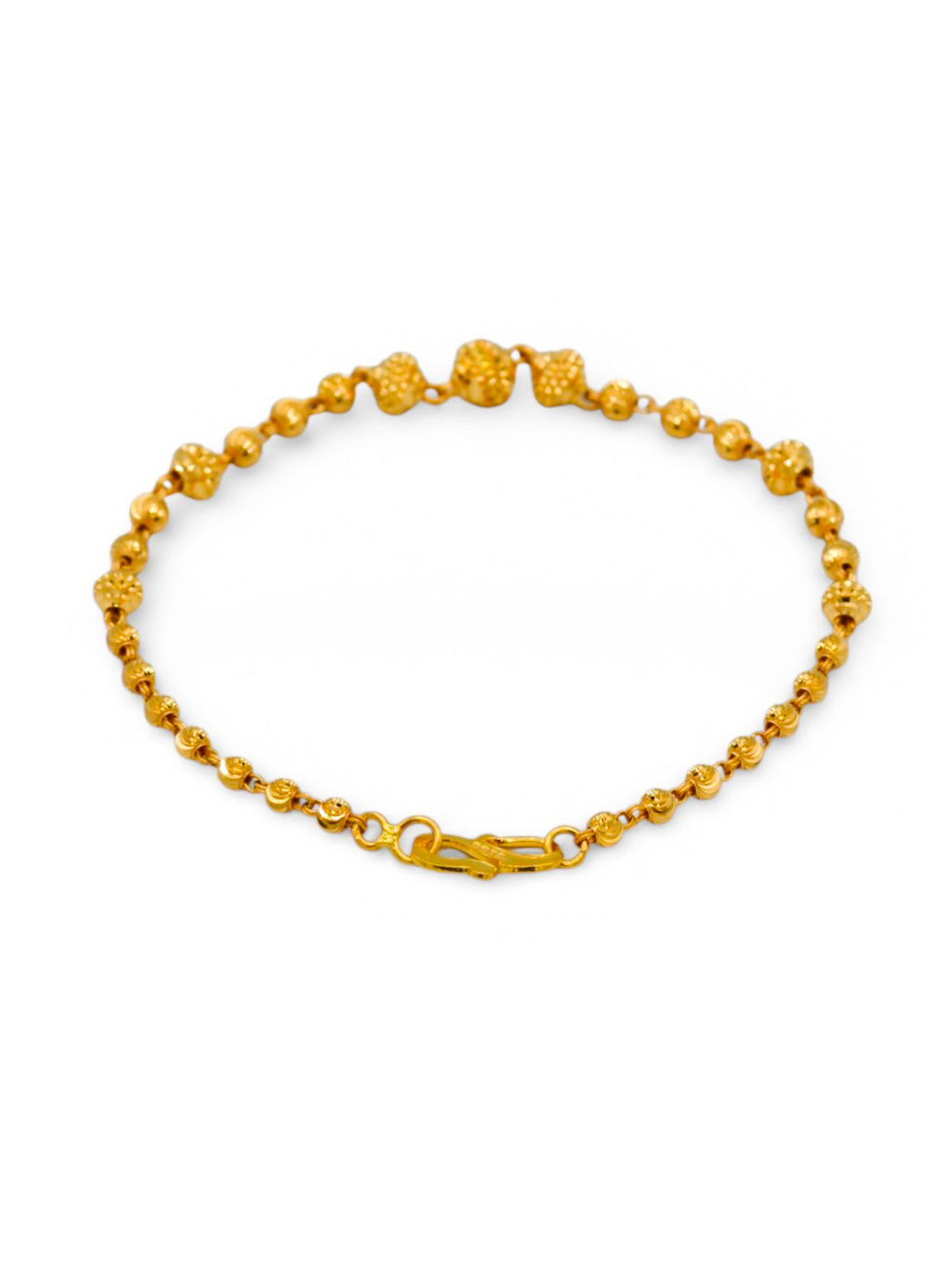 22ct Gold Ball Ladies Bracelet - Roop Darshan