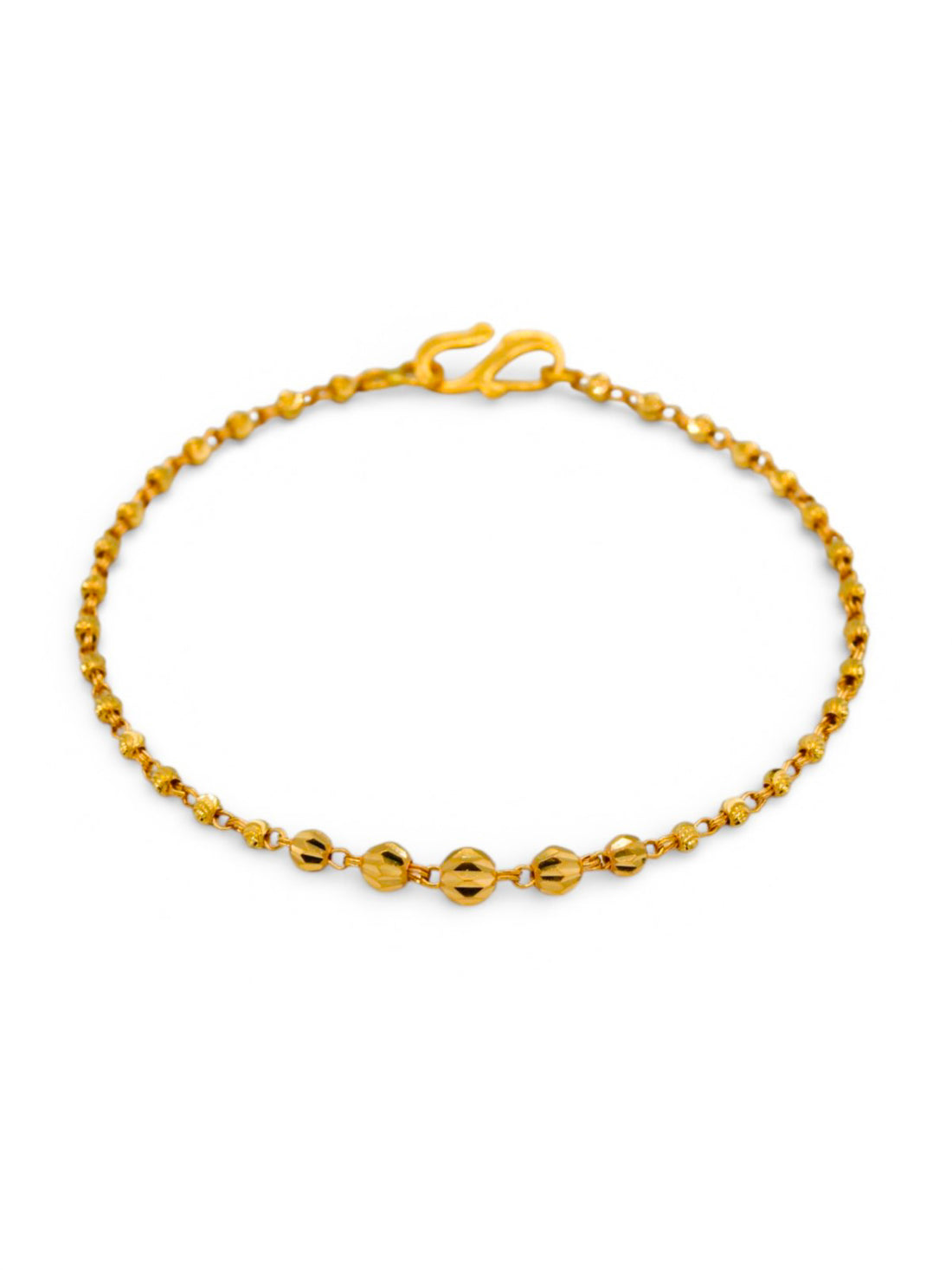 22ct Gold Ball Ladies Bracelet - Roop Darshan