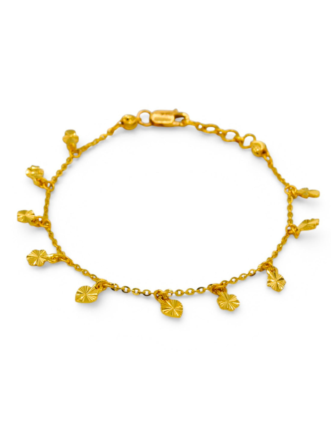22ct Gold Charms Ladies Bracelet - Roop Darshan