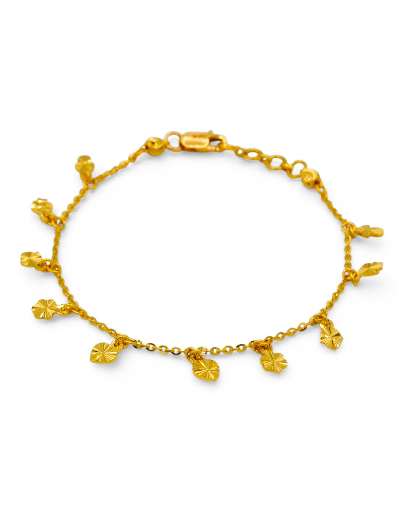 22ct Gold Charms Ladies Bracelet - Roop Darshan
