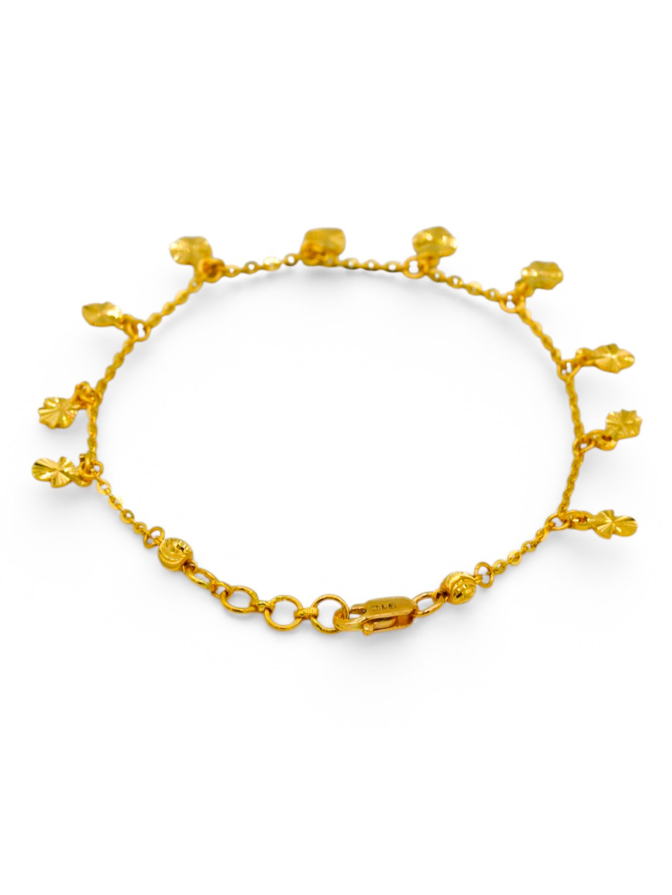 22ct Gold Charms Ladies Bracelet - Roop Darshan