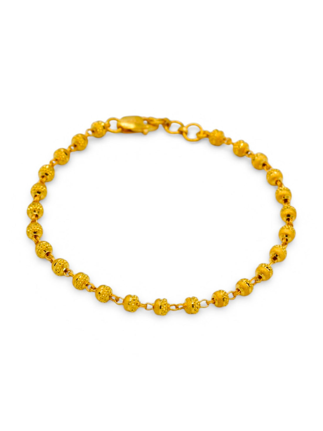 22ct Gold Ball Ladies Bracelet - Roop Darshan