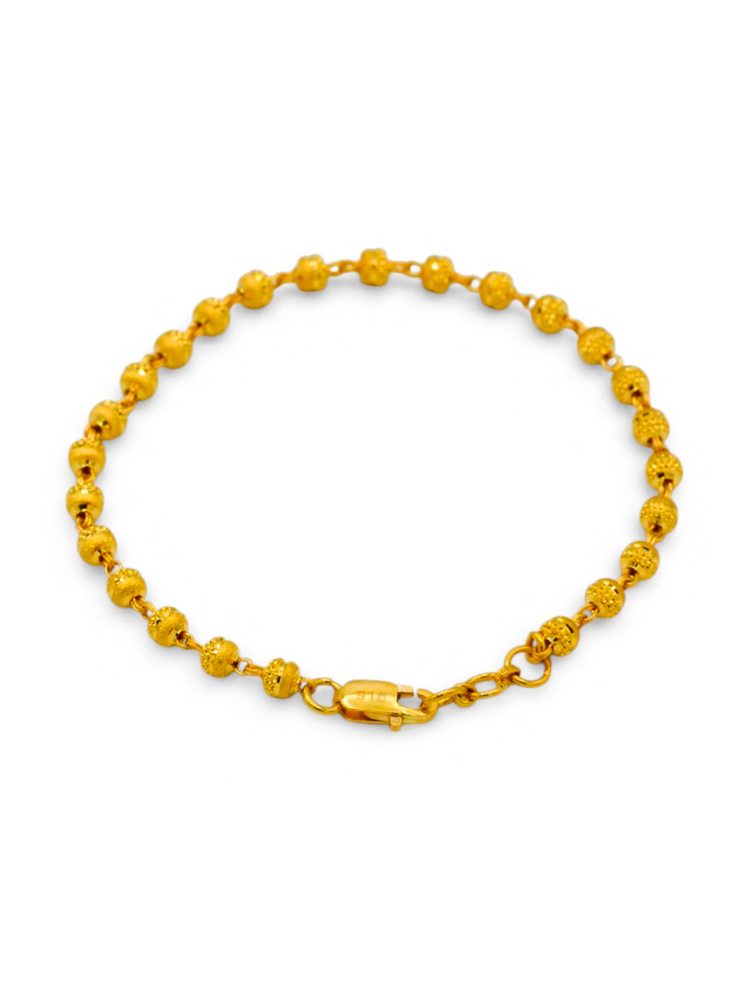 22ct Gold Ball Ladies Bracelet - Roop Darshan