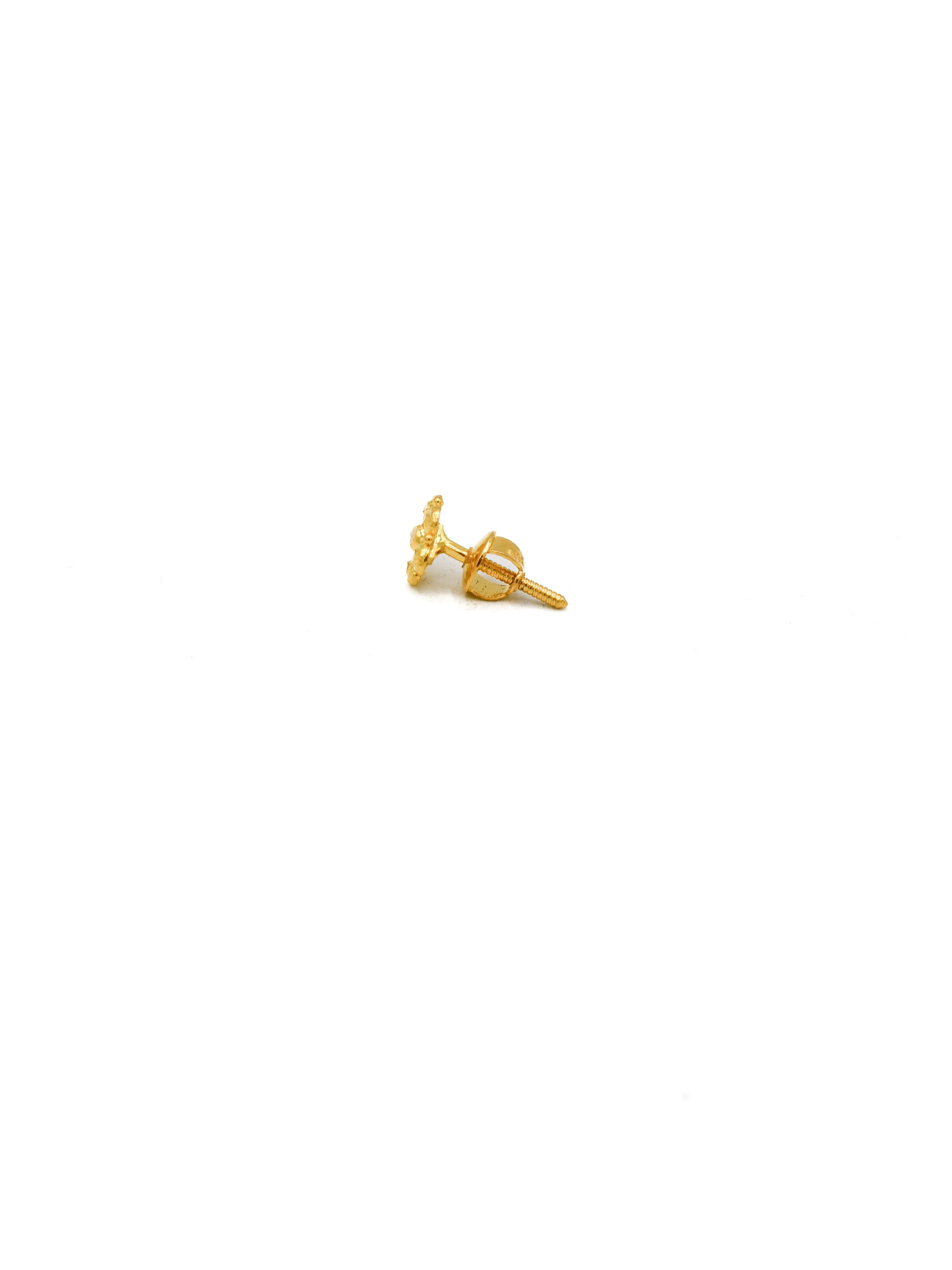 22ct Gold Stud Earrings - Roop Darshan