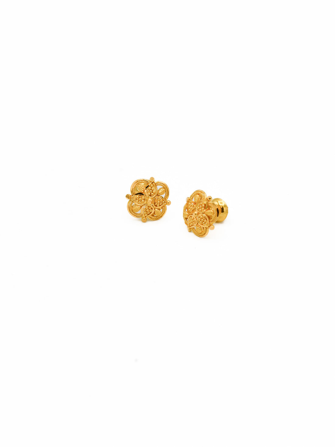 22ct Gold Stud Earrings - Roop Darshan