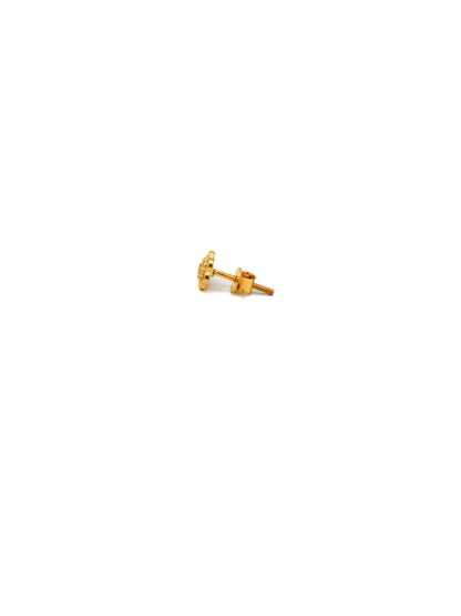 22ct Gold CZ Stud Earrings - Roop Darshan