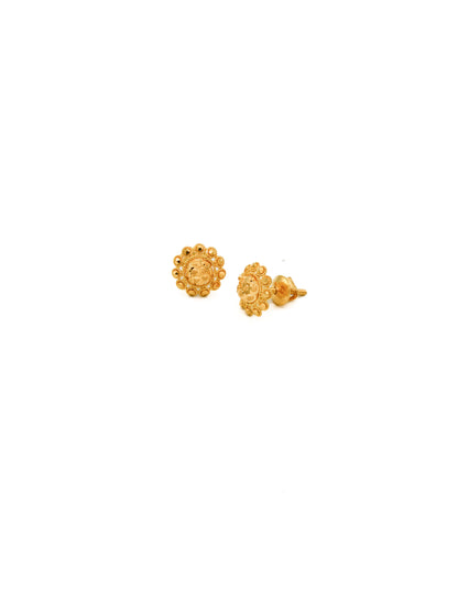 22ct Gold Stud Earrings - Roop Darshan