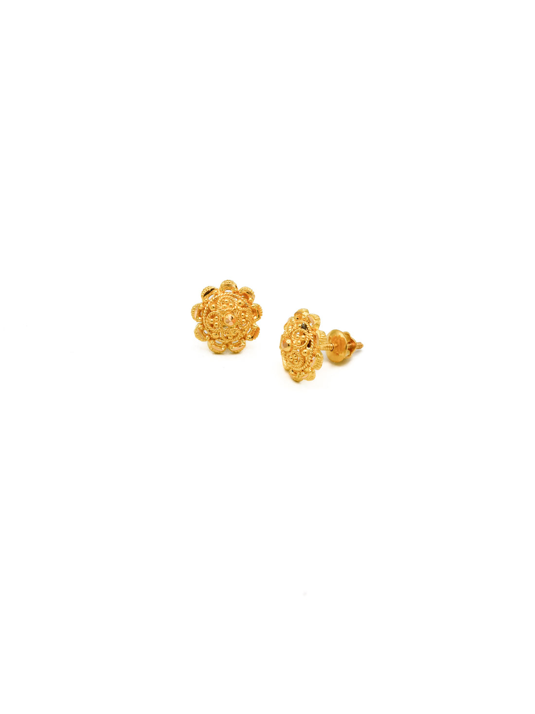 22ct Gold Stud Earrings - Roop Darshan