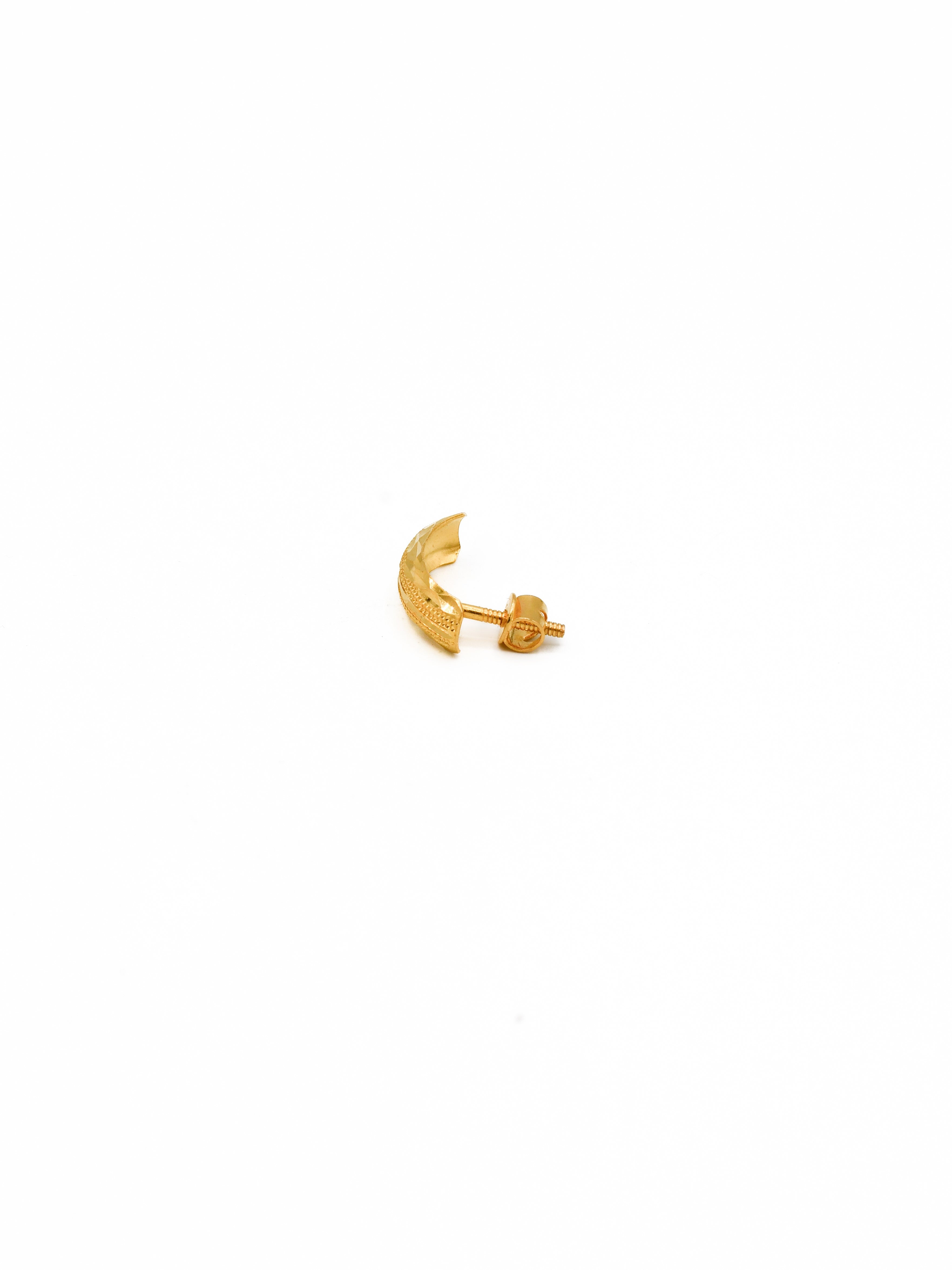22ct Gold Stud Earrings - Roop Darshan