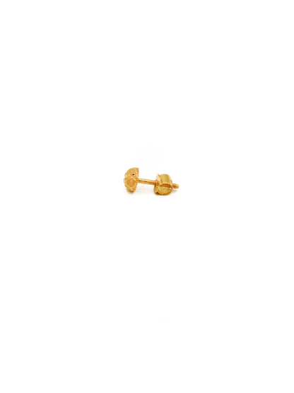22ct Gold Ball Stud Earrings - Roop Darshan