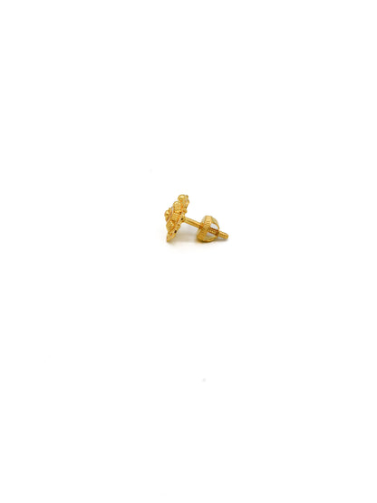22ct Gold Stud Earrings - Roop Darshan