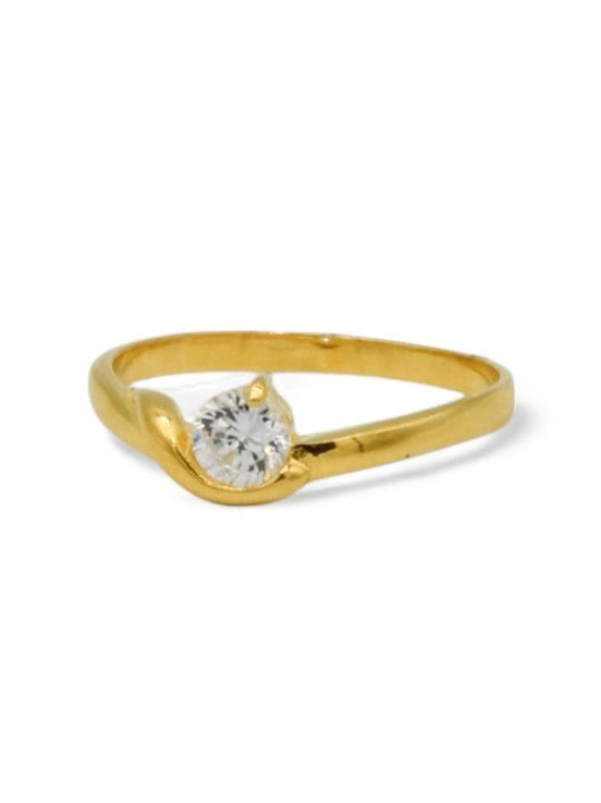 22ct Gold CZ Ladies Ring - Roop Darshan