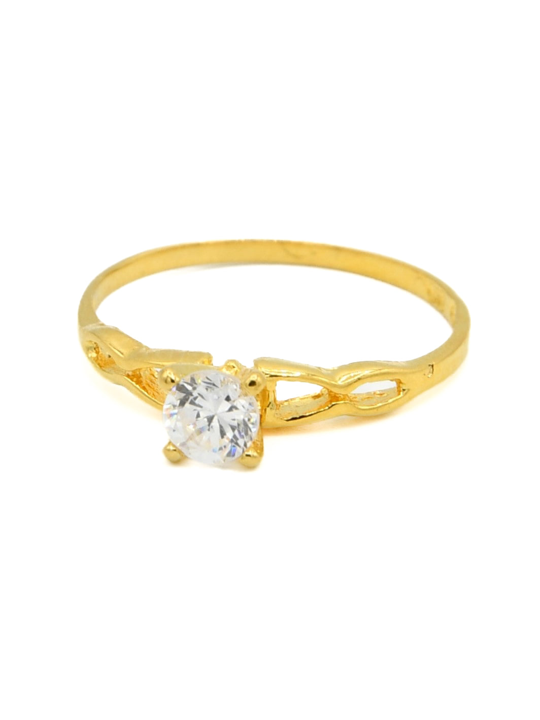 22ct Gold CZ Ladies Ring