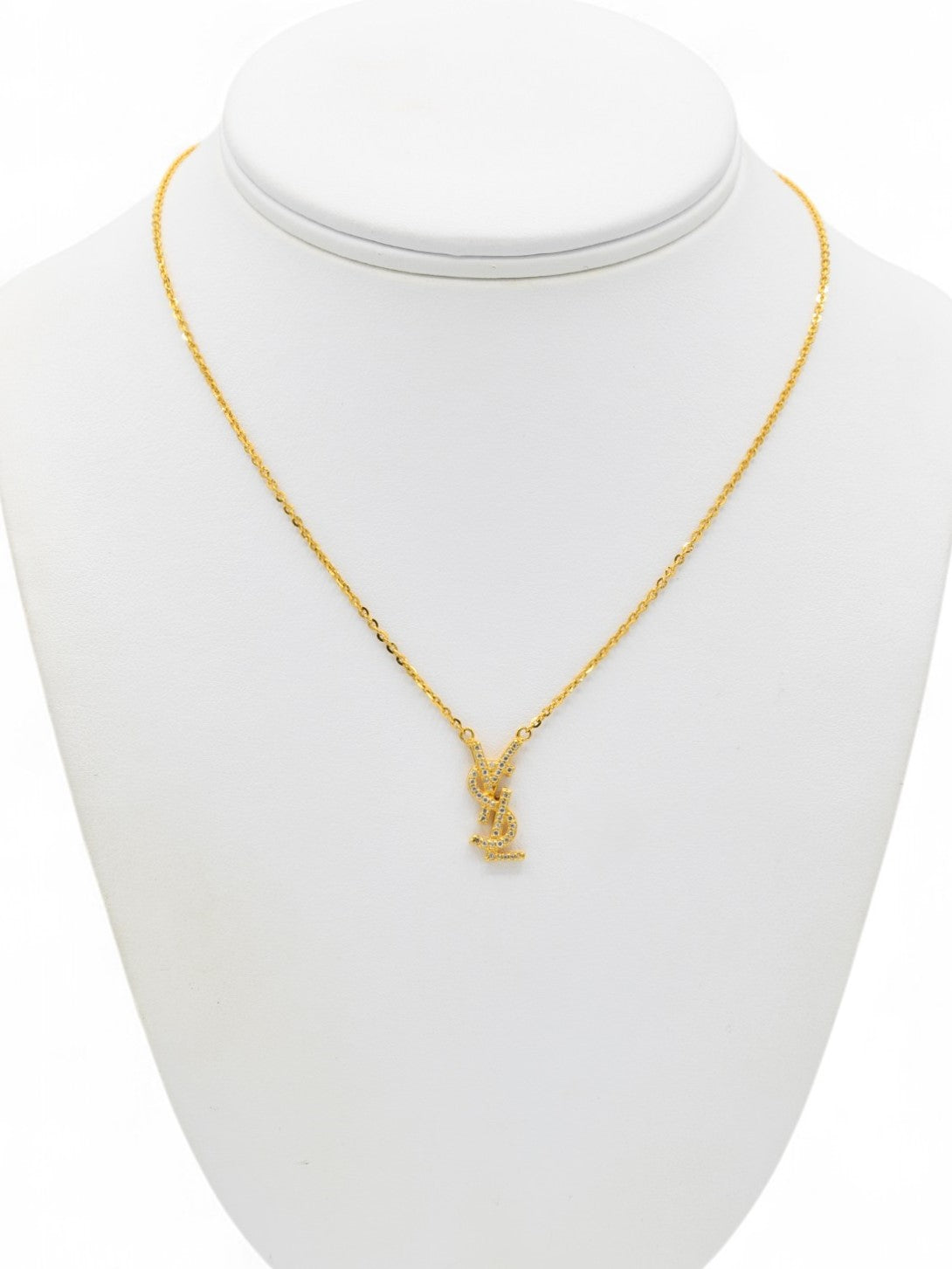 22ct Gold CZ Fancy Chain