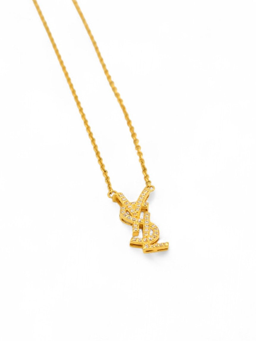 22ct Gold CZ Fancy Chain