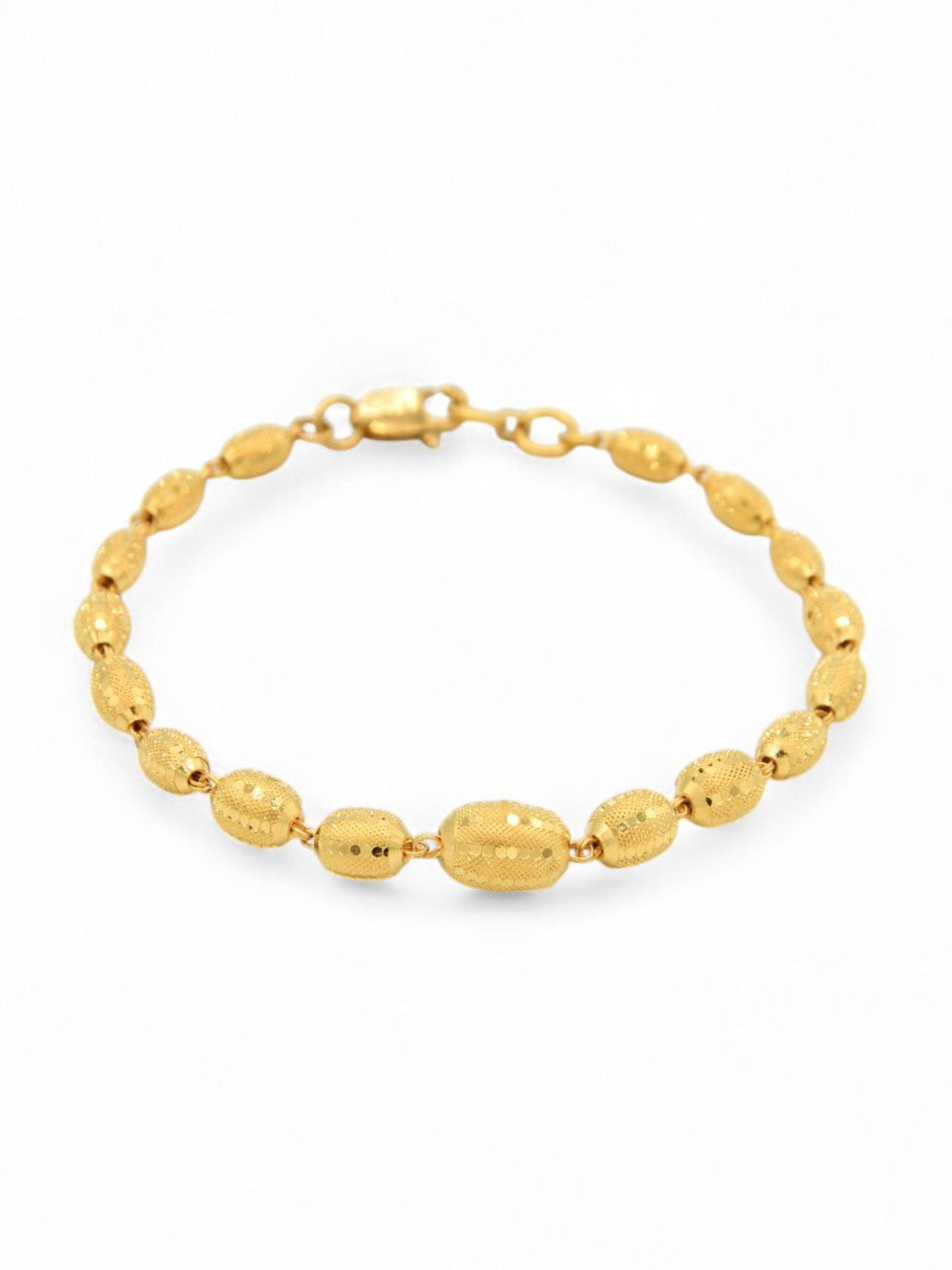22ct Gold Ball Ladies Bracelet