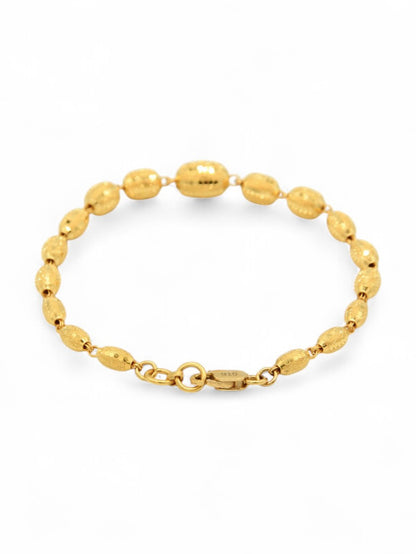 22ct Gold Ball Ladies Bracelet - Roop Darshan