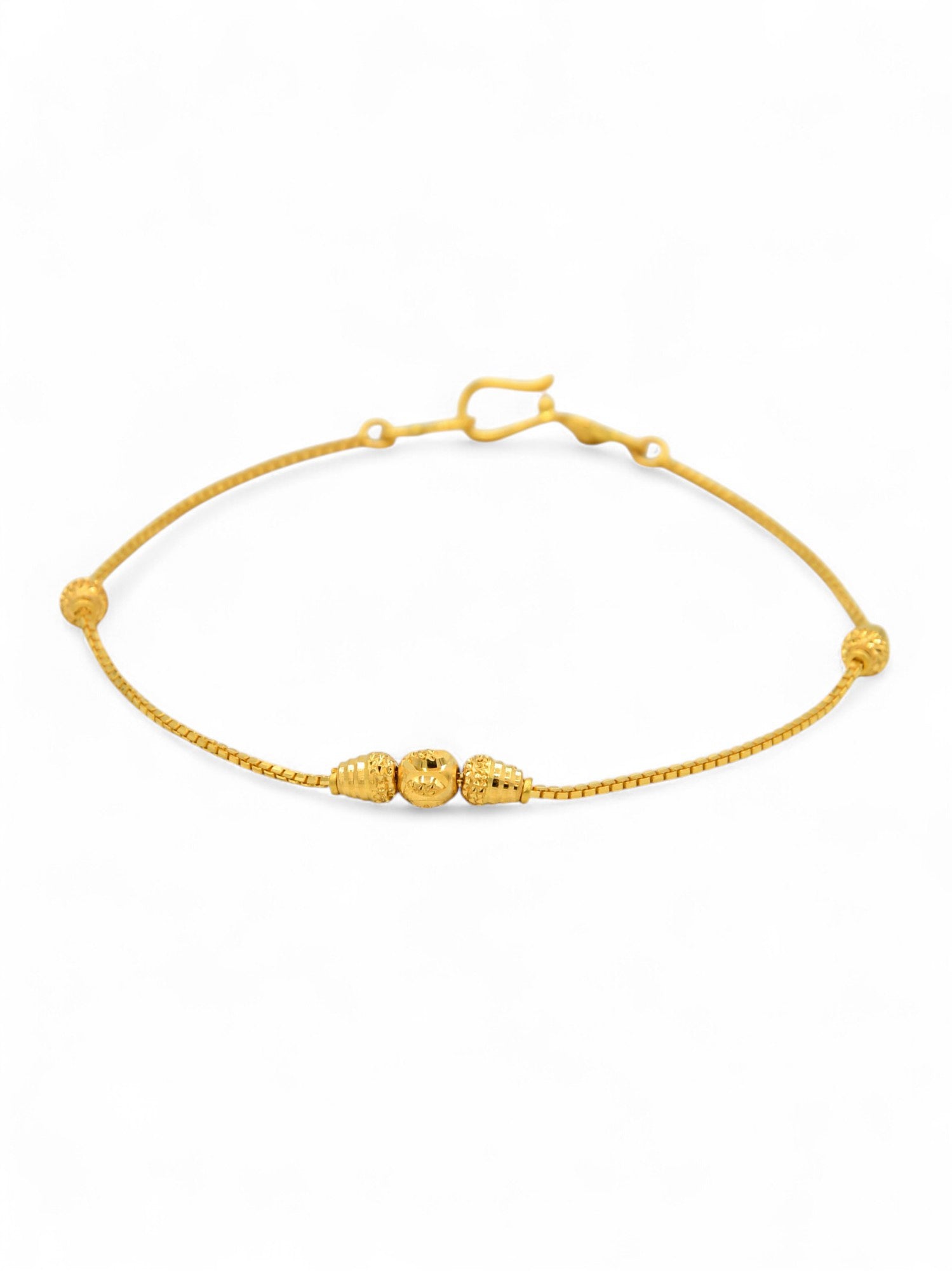 22ct Gold Ball Ladies Bracelet