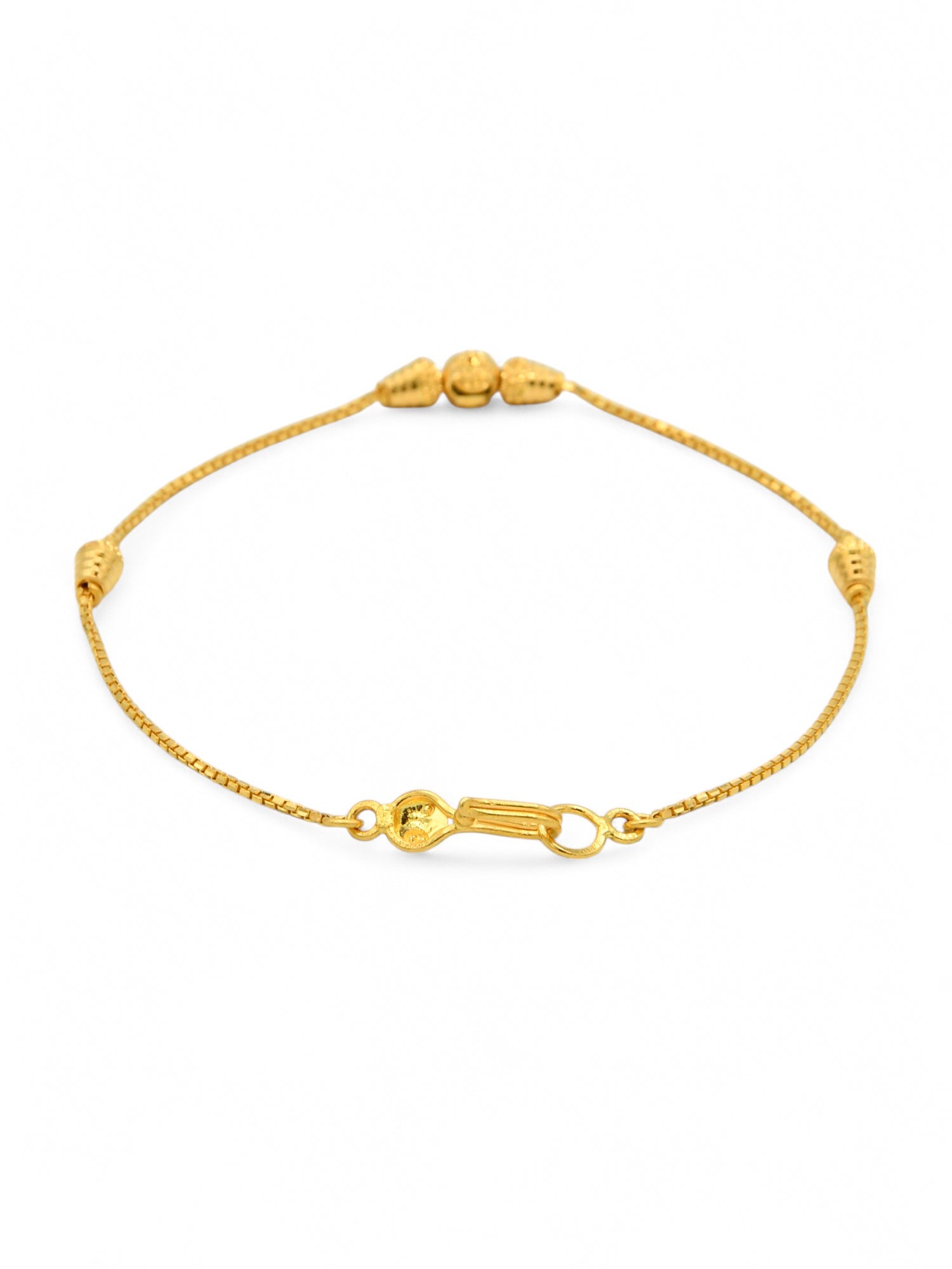 22ct Gold Ball Ladies Bracelet