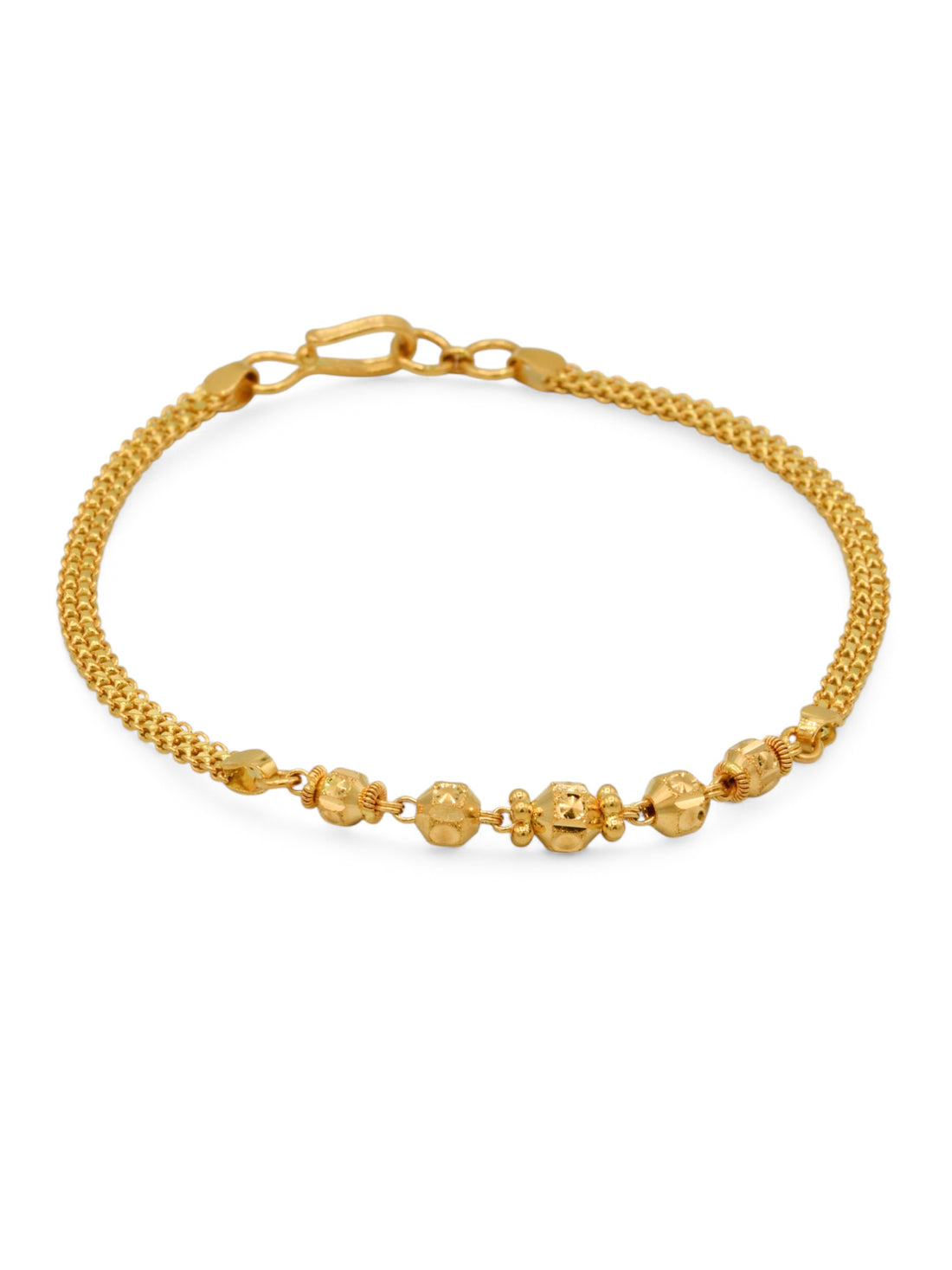 22ct Gold Ball Ladies Bracelet