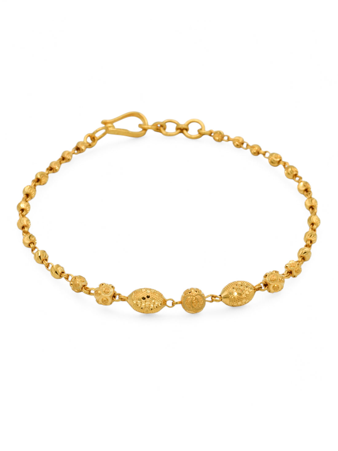 22ct Gold Ball Ladies Bracelet