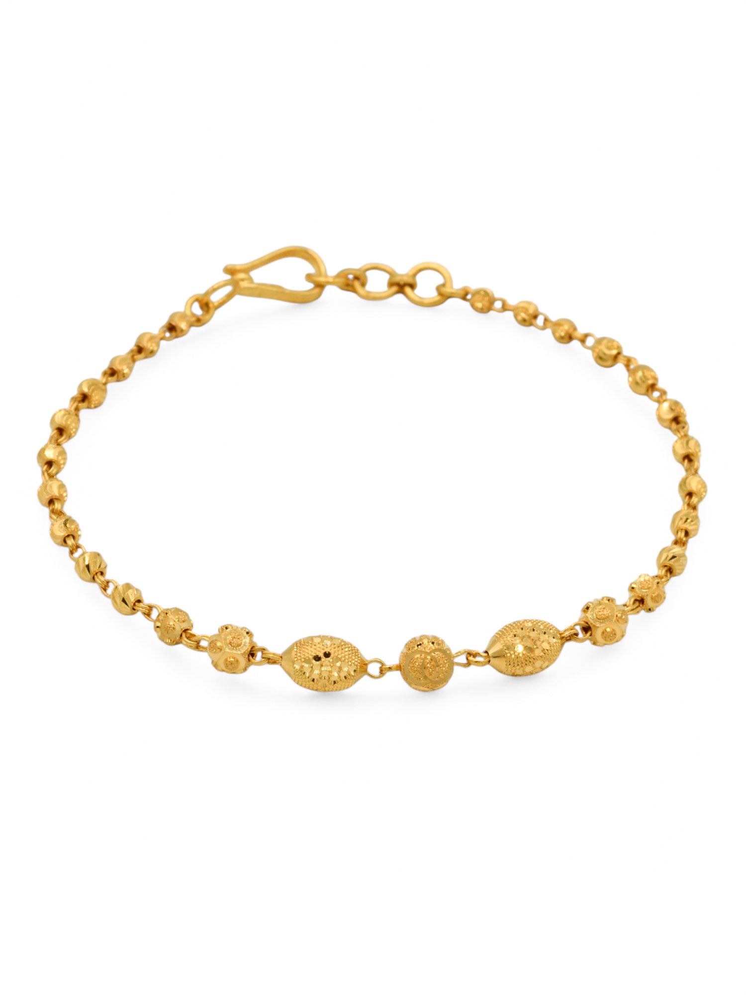 22ct Gold Ball Ladies Bracelet
