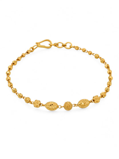 22ct Gold Ball Ladies Bracelet