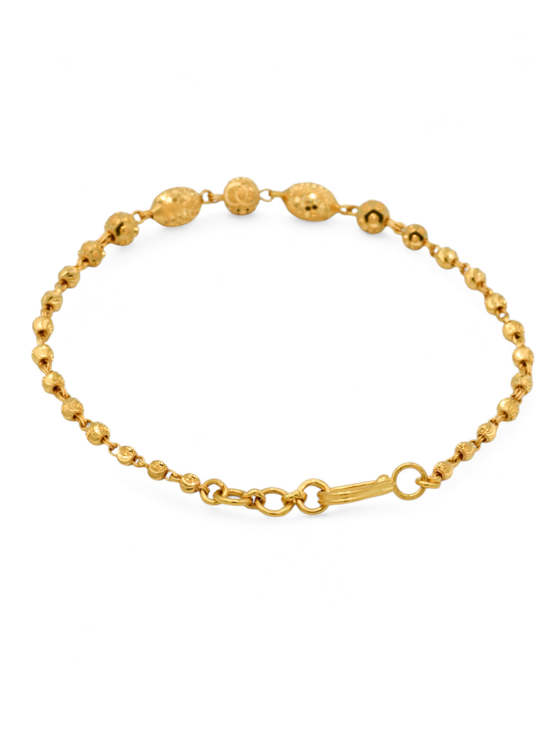 22ct Gold Ball Ladies Bracelet