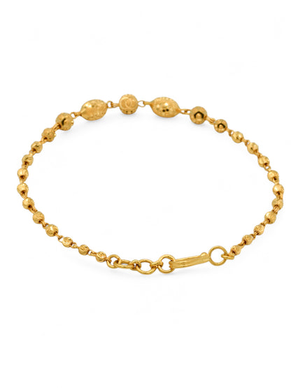 22ct Gold Ball Ladies Bracelet