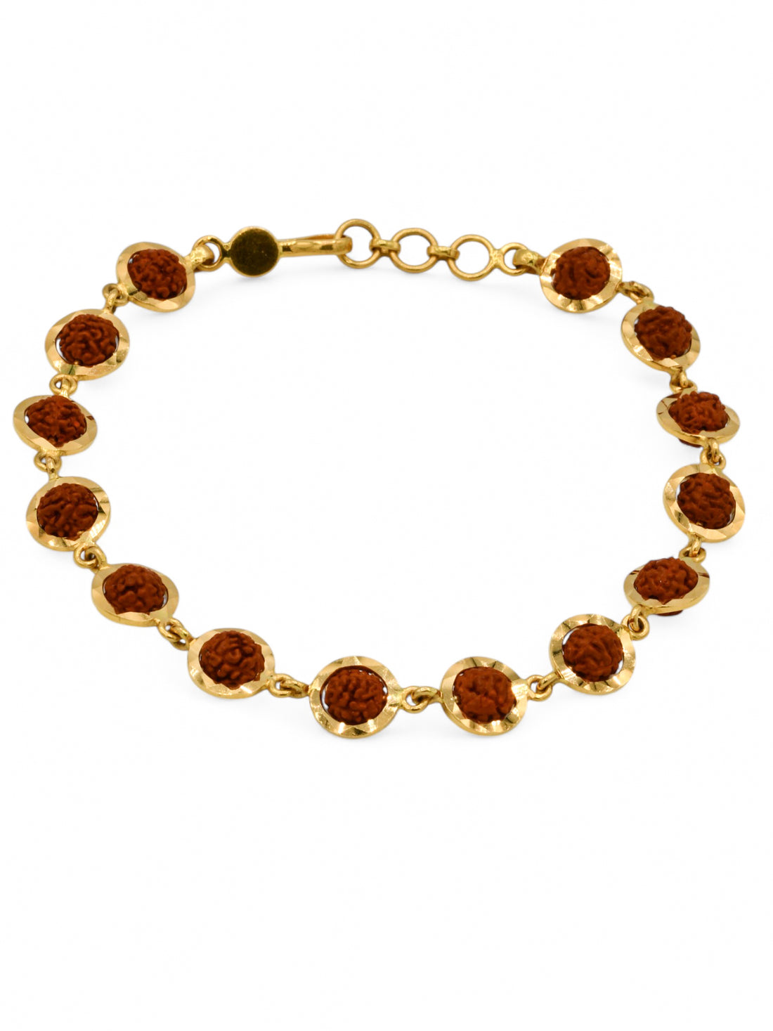 22ct Gold Rudraksh Ball Bracelet - Roop Darshan