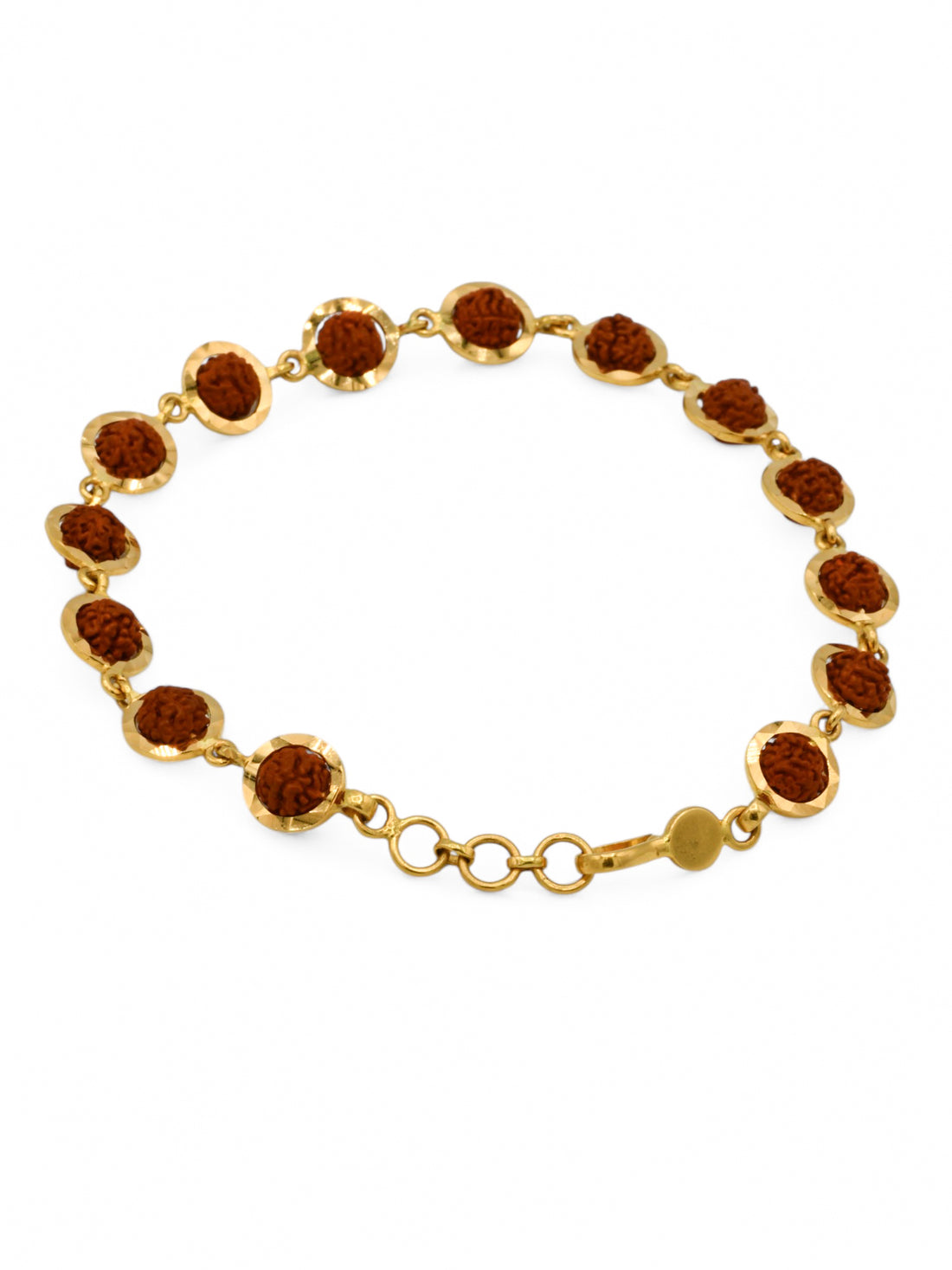 22ct Gold Rudraksh Ball Bracelet - Roop Darshan
