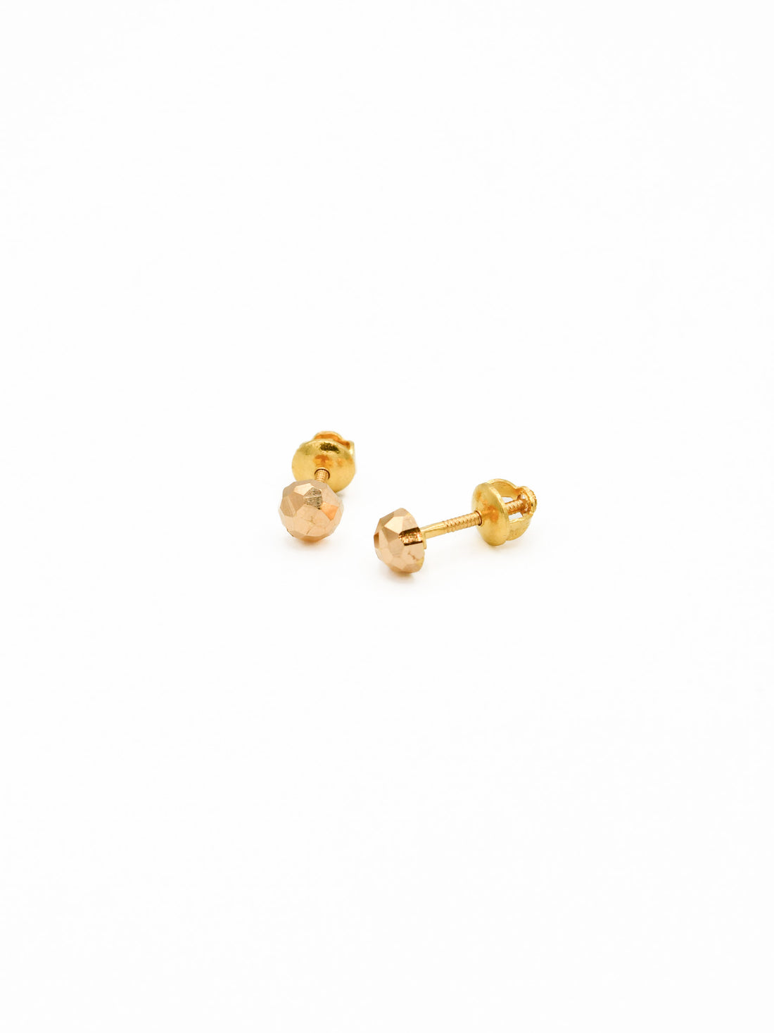 22ct Gold Ball Stud Earrings - Roop Darshan