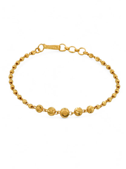 22ct Gold Ball Ladies Bracelet