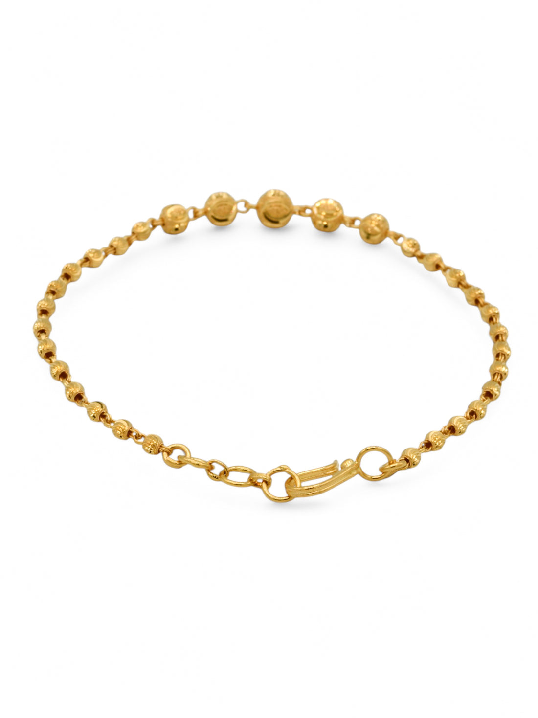 22ct Gold Ball Ladies Bracelet