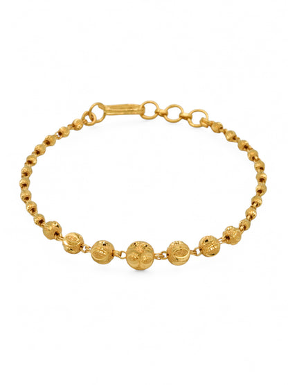 22ct Gold Ball Ladies Bracelet