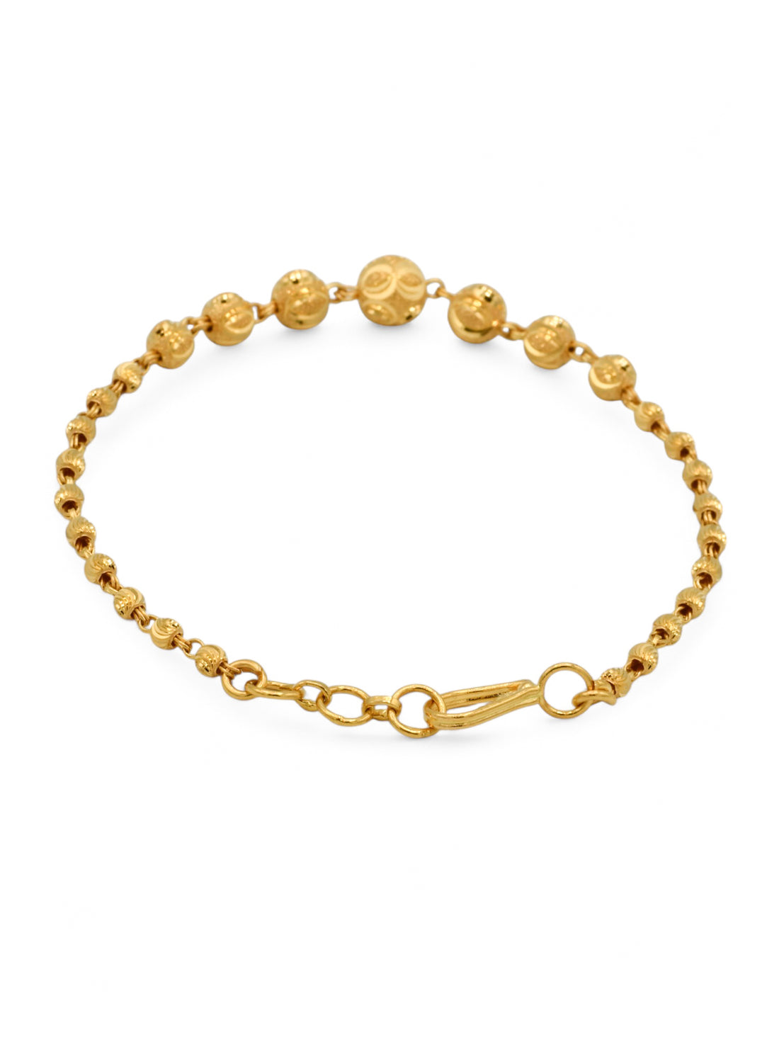 22ct Gold Ball Ladies Bracelet