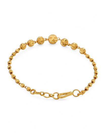 22ct Gold Ball Ladies Bracelet